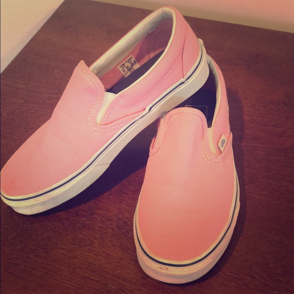 Vans WORN ONCE slip on bubble gum pink